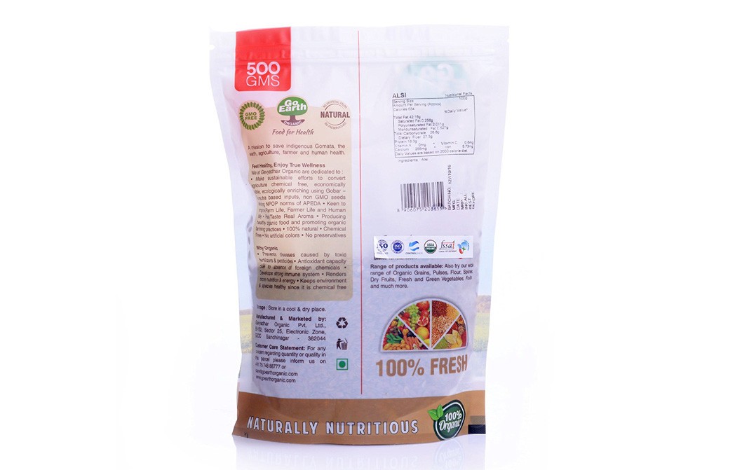 Go Earth Organic Flaxseed    Pack  500 grams